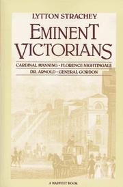 Strachey, Lytton, 1880-1932. Eminent Victorians :