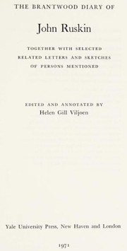 Ruskin, John, 1819-1900. The Brantwood diary of John Ruskin :