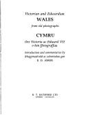 Victorian and Edwardian Wales from old photographs; Cymru: oes Victoria ac Edward VII o hen ffotograffau; introduction and commentaries by E. D. Jones.