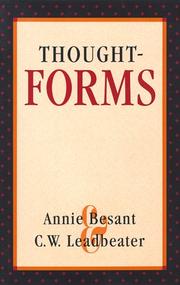 Besant, Annie, 1847-1933. Thought-forms /