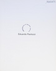 Eduardo Paolozzi / editor, Daniel F. Herrmann.