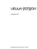 Vienna Secession: Art nouveau to 1970 [catalogue of an exhibition held at the] Royal Academy of Arts, 9 January - 7 March 1971 [translated from the German by G. Schönwald].