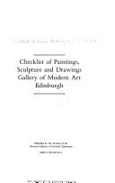 Checklist of paintings, sculpture and drawings, Gallery of Modern Art, Edinburgh.