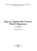 Klein, Christopher M. Maps in eighteenth-century British magazines :