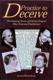 Rosenblum, Joseph. Practice to deceive :