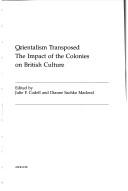 Orientalism transposed : the impact of the colonies on British culture / edited by Julie F. Codell and Dianne Sachko Macleod.