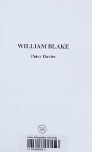 Davies, Peter. William Blake /