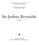 Sir Joshua Reynolds, 1723-1792 : Galeries nationales du Grand Palais, Paris, 7 octobre - 16 décember, 1985 [and] Royal Academy of Arts, Londres, 16 janvier - 30 mars, 1986.