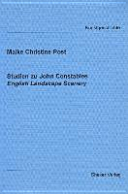 Post, Maike Christine. Studien zu John Constables English landscape scenery /